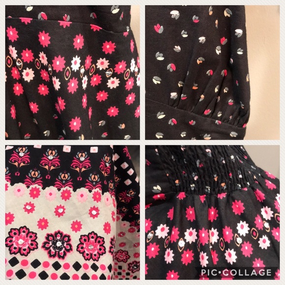 Embellished dress, pink dress. Floral dress size Small embellished flowers pink - Picture 4 of 11